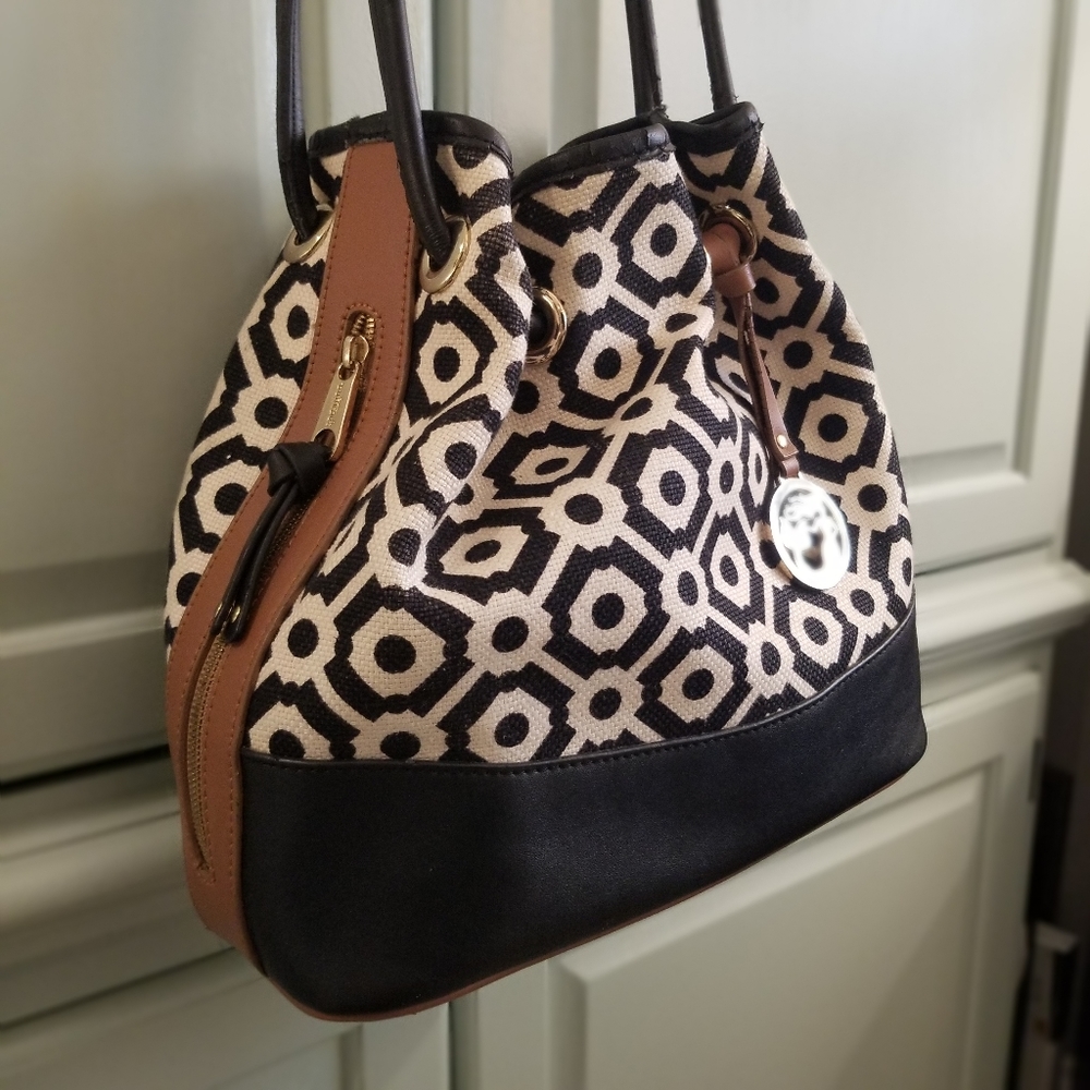 Spartina 449 "Pender" Color Block Drawstring Tote - image 4